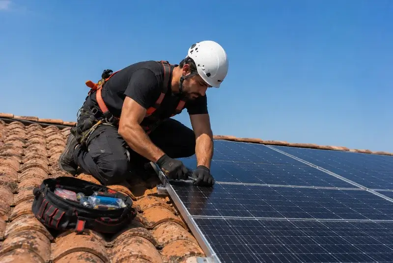 Maintenance et monitoring de panneaux solaires à Terval